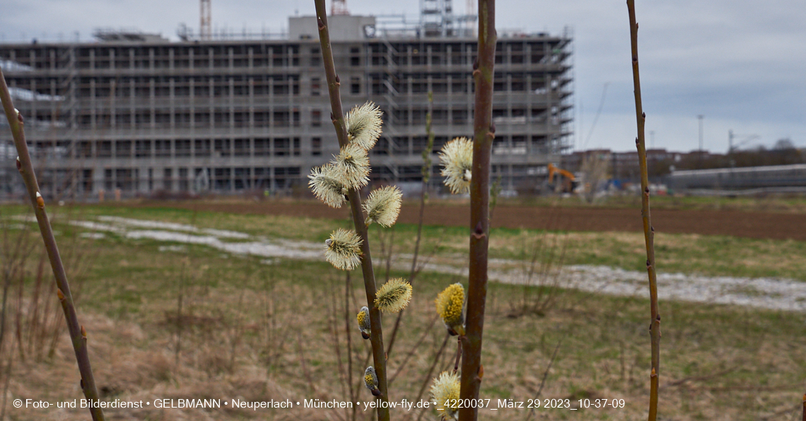 29.03.2023 - Baustelle REVO und Umgebung in Neuperlach